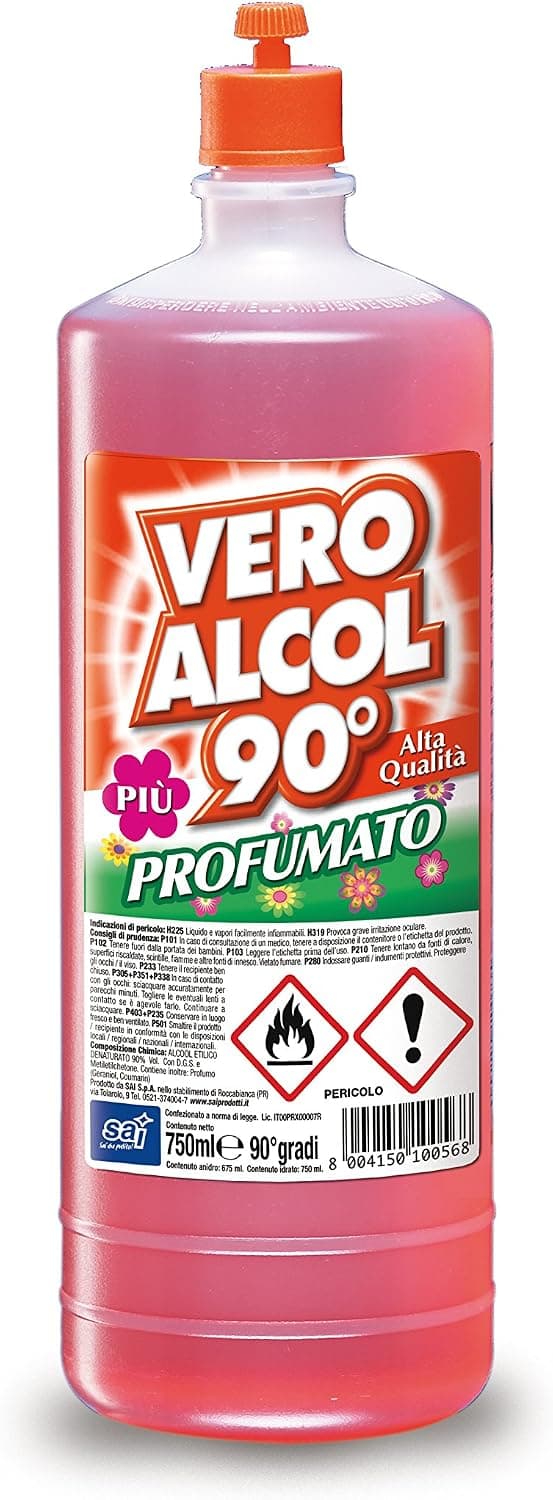 Alcool etilico denaturato 90° con profumazione floreale